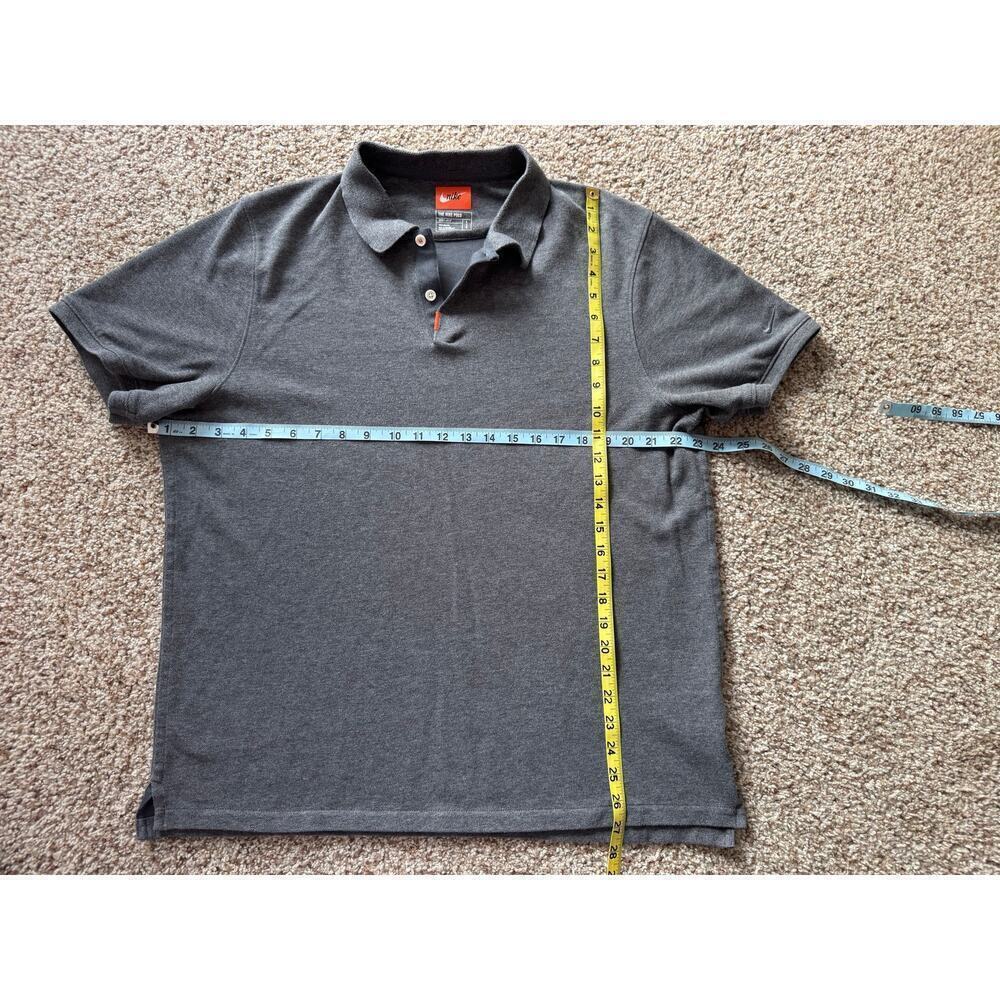 NIKE - "THE NIKE POLO" Collared  Shirt, size Large Dark Gray - Picture 3 of 7